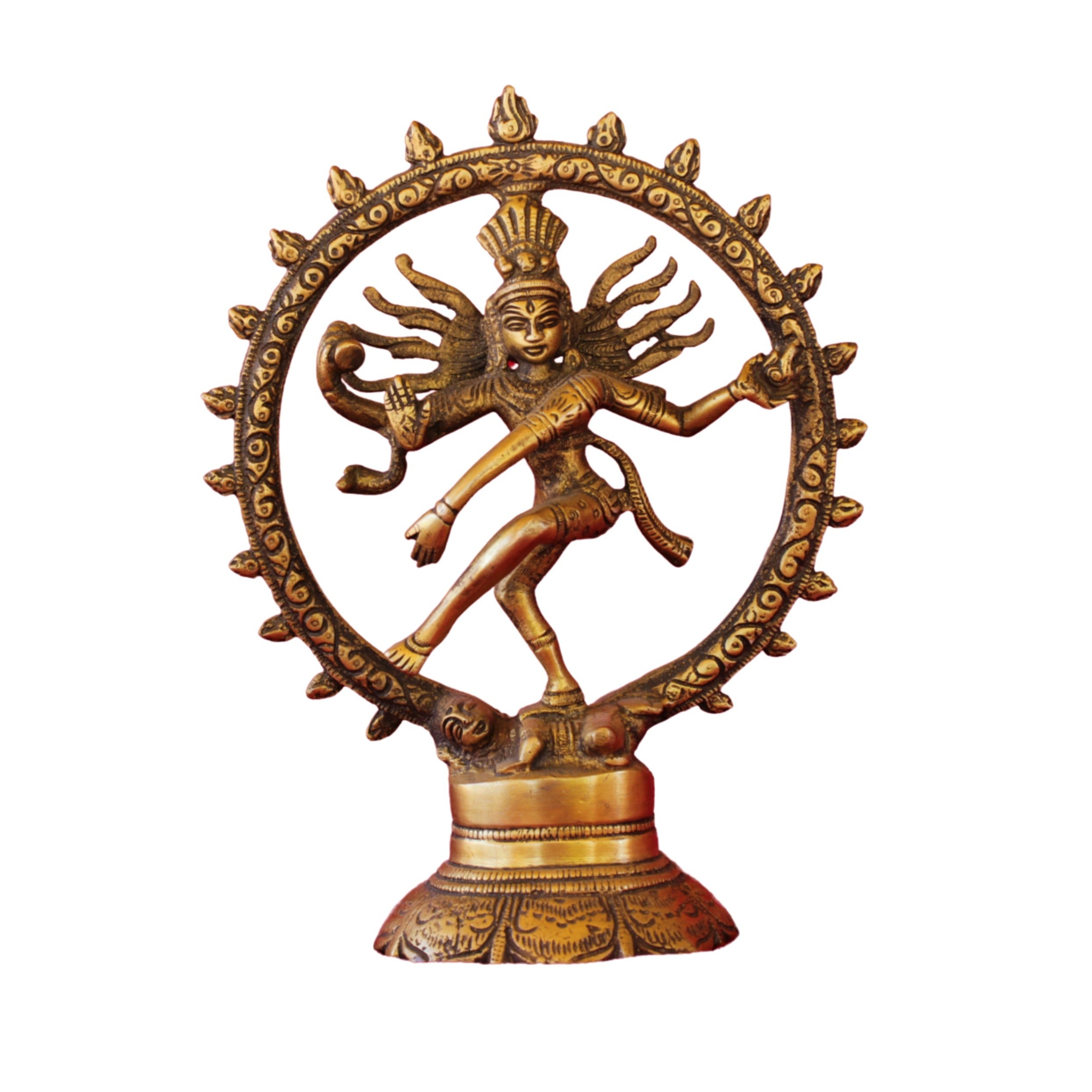 nataraja dancing shiva statue bronze