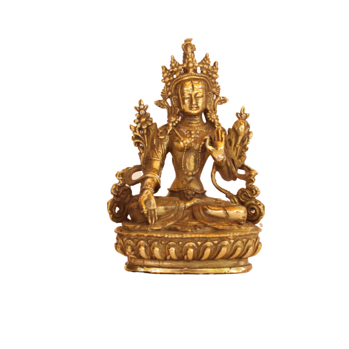 Beautiful Divine Green Tara Statue in Bronze