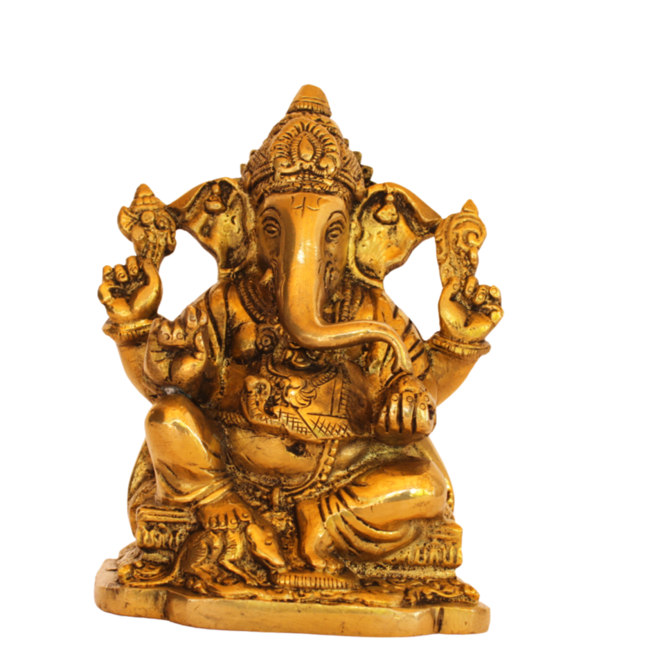 Divine Ganesh Statue in Bronze