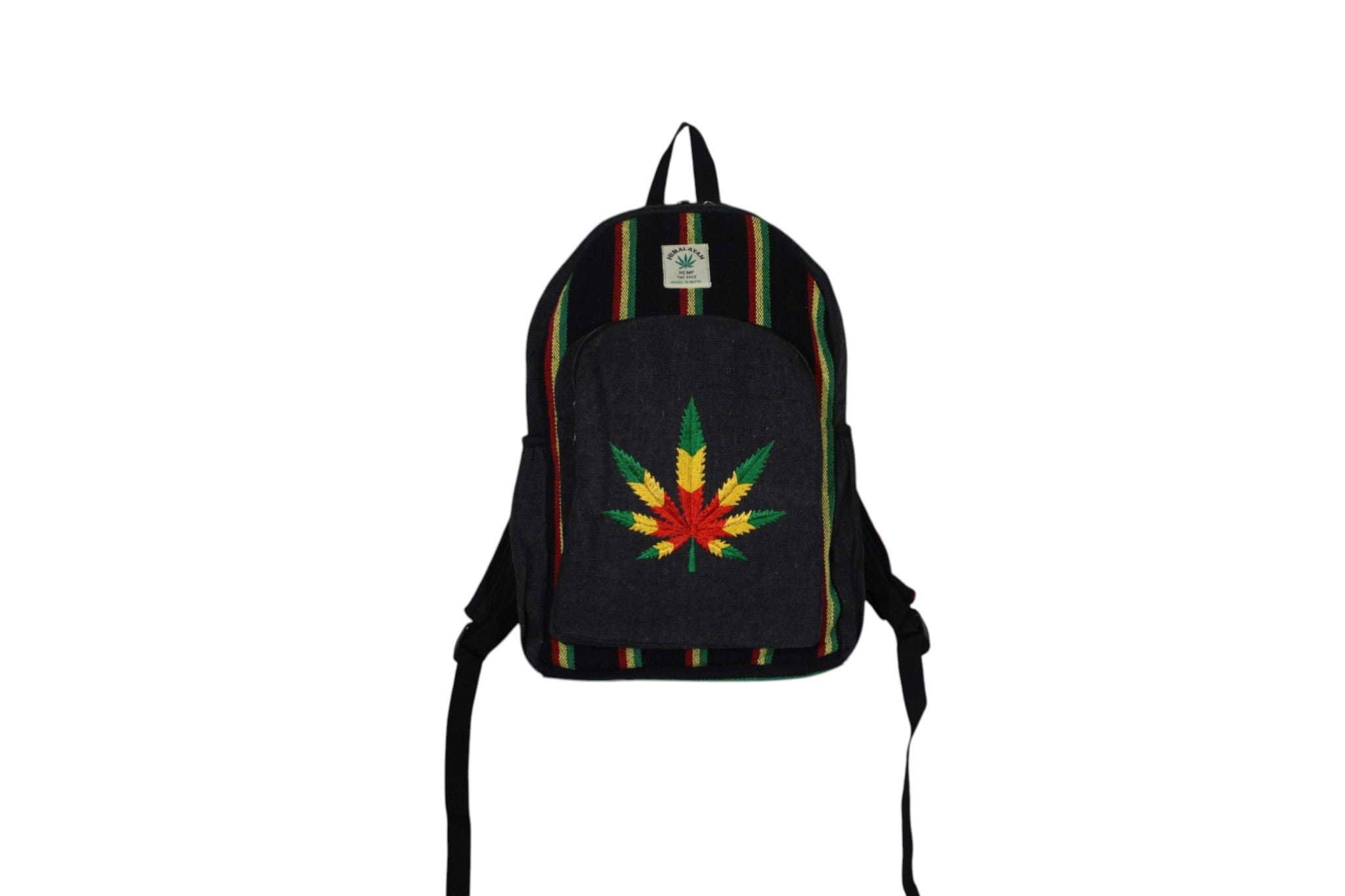 Handcrafted Hemp & Cotton Boho Backpack | Laptop Compartment