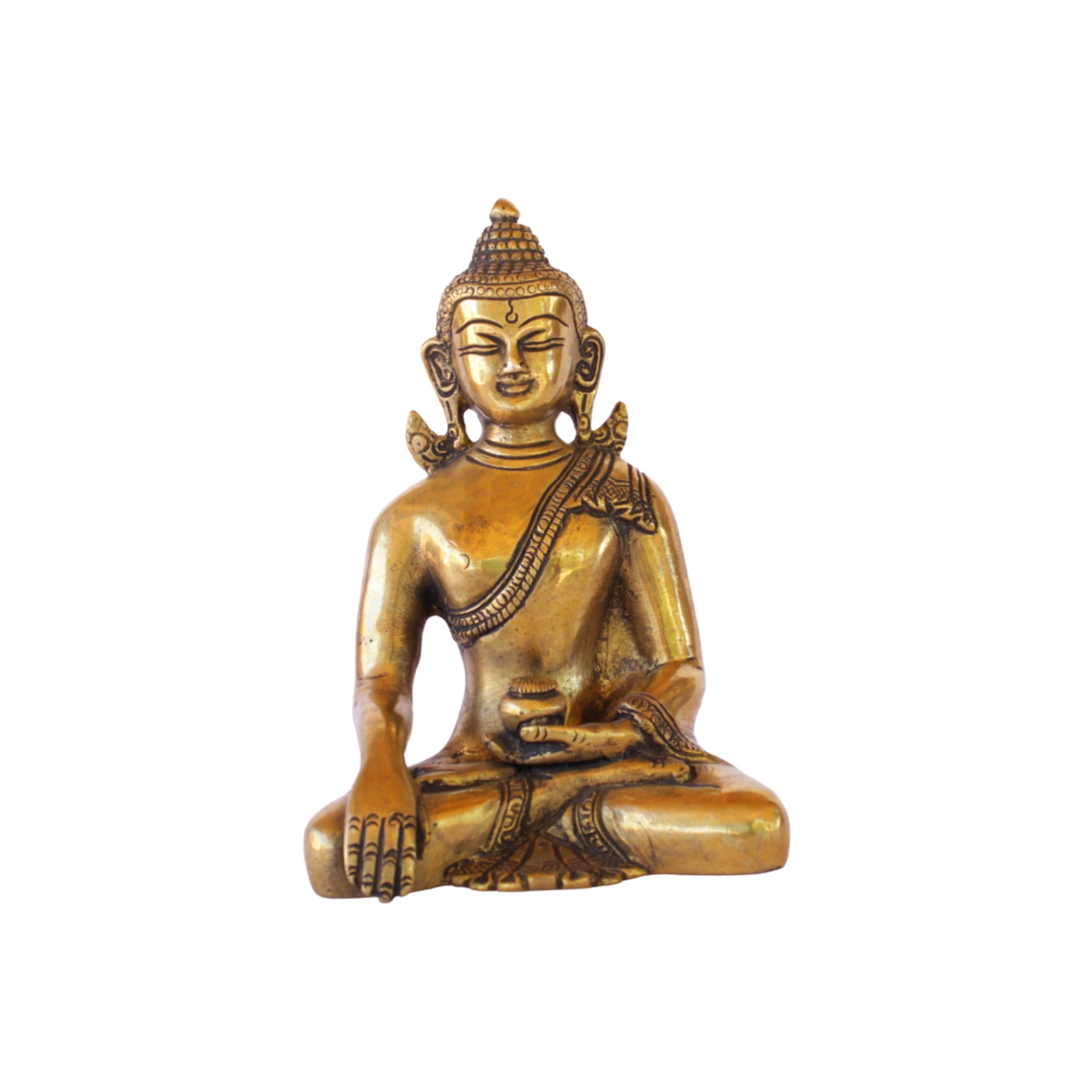 Bronze Buddha Statue in Meditation