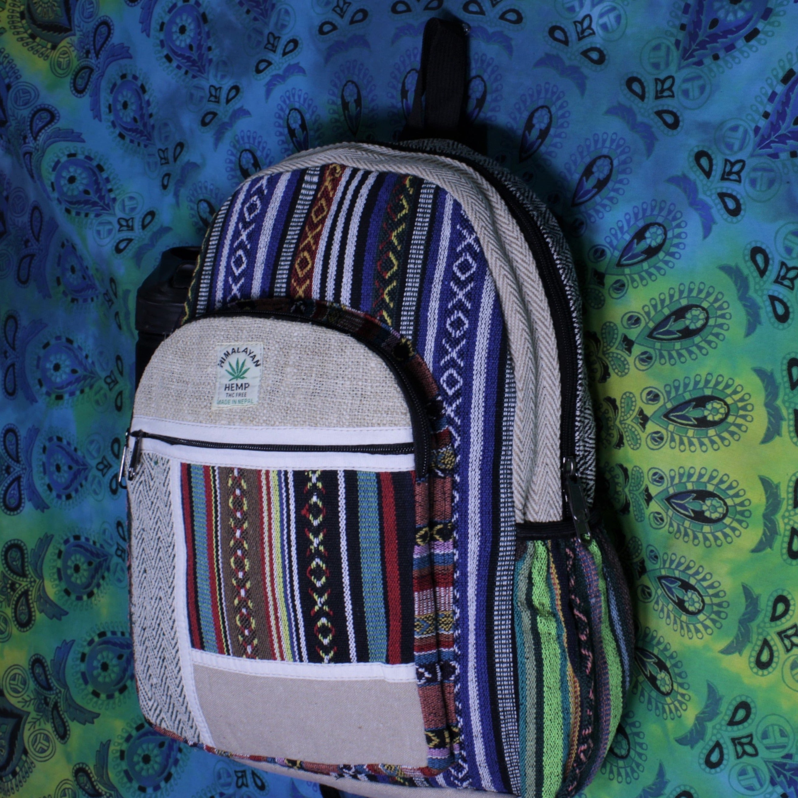 large bagpack hemp and cotton