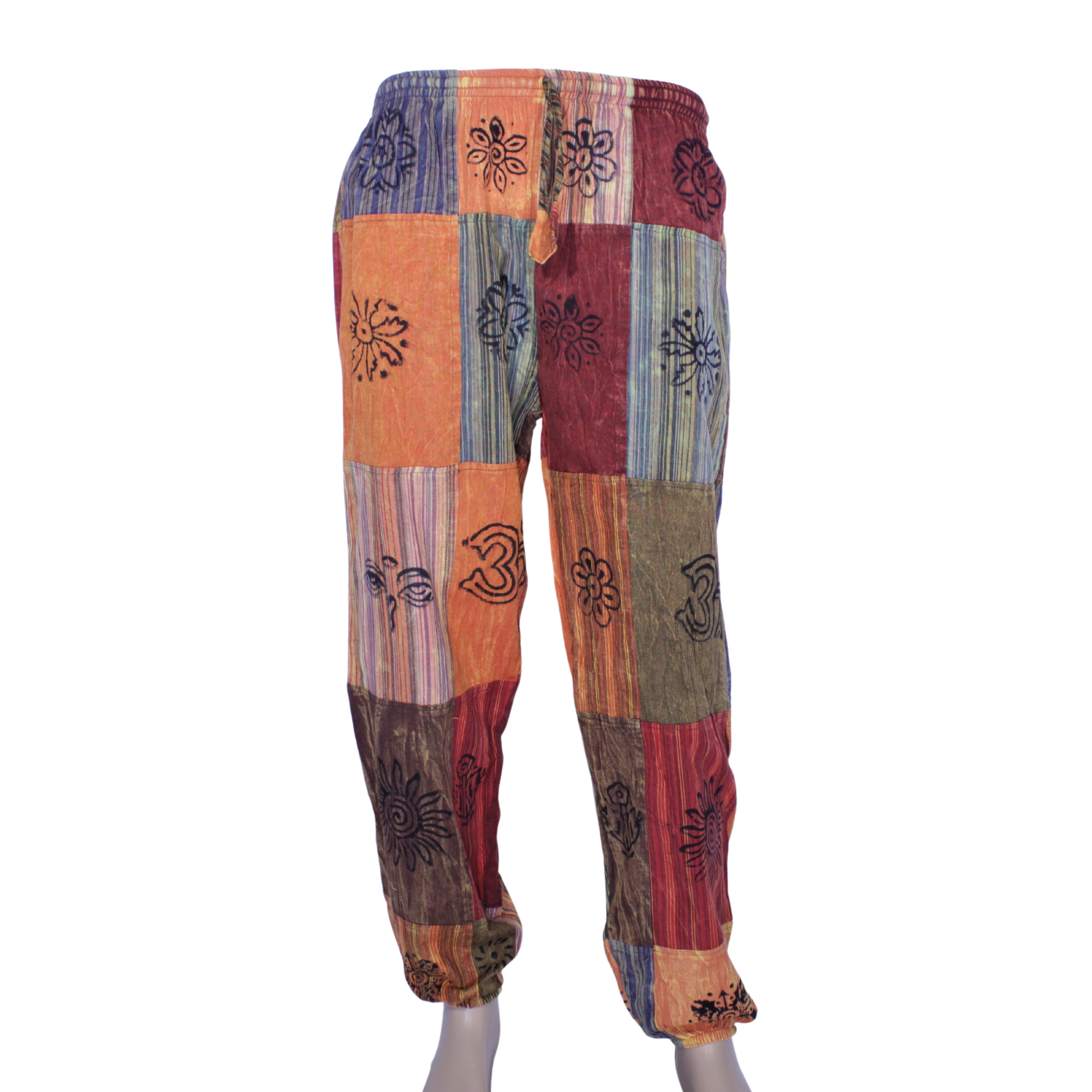 Block Print Patchwork Harem Pant
