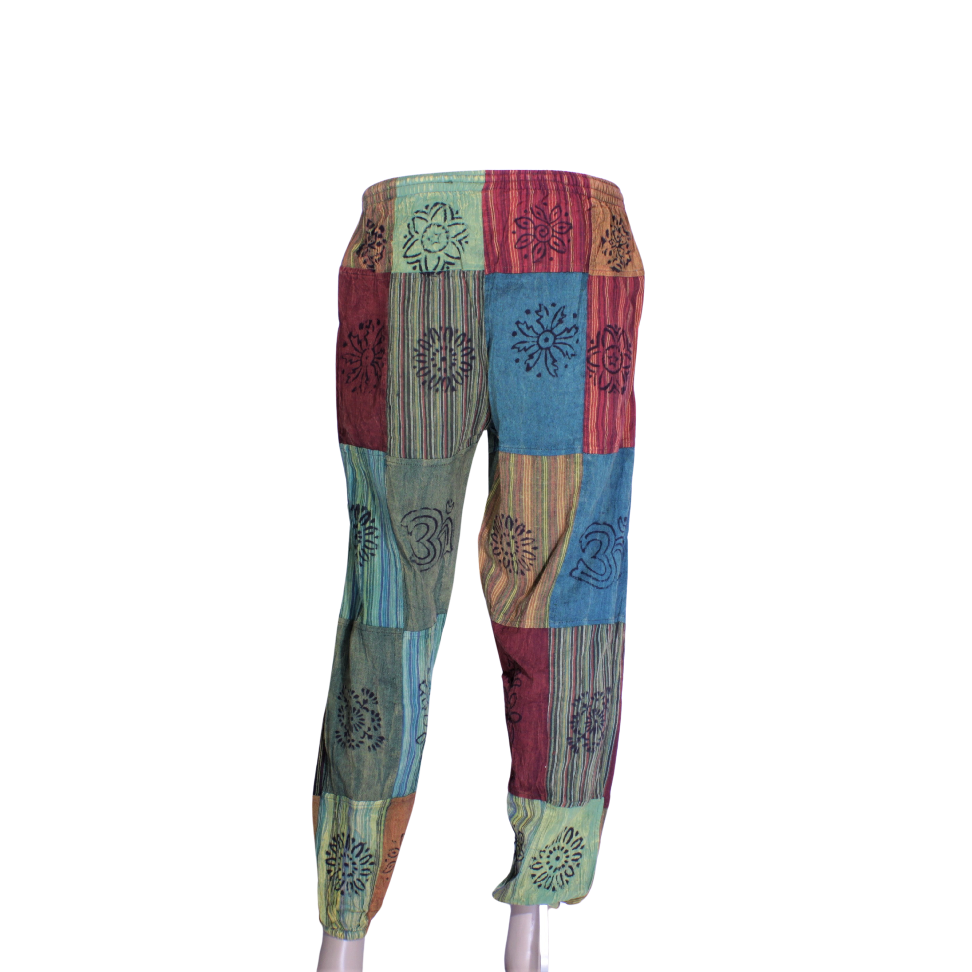 patchwork harem pants
