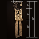 Macarame Wall Hanging Half Moon Dreamcatcher