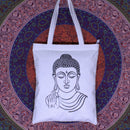 buddha sketch tote bag