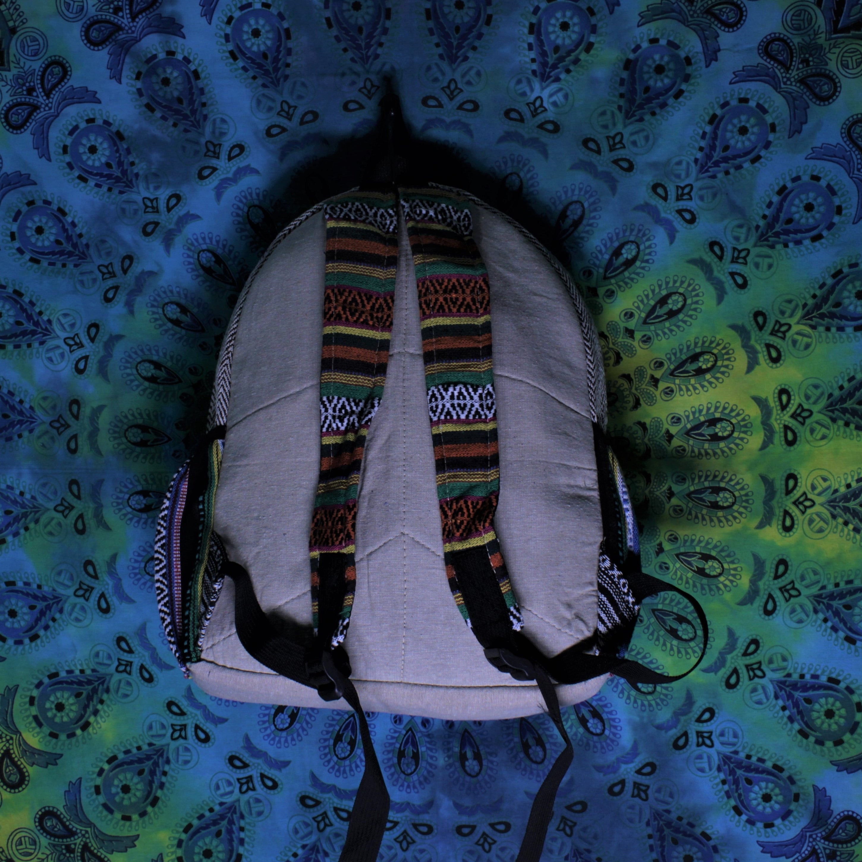 Large Hemp Backpack | Hamsha Print