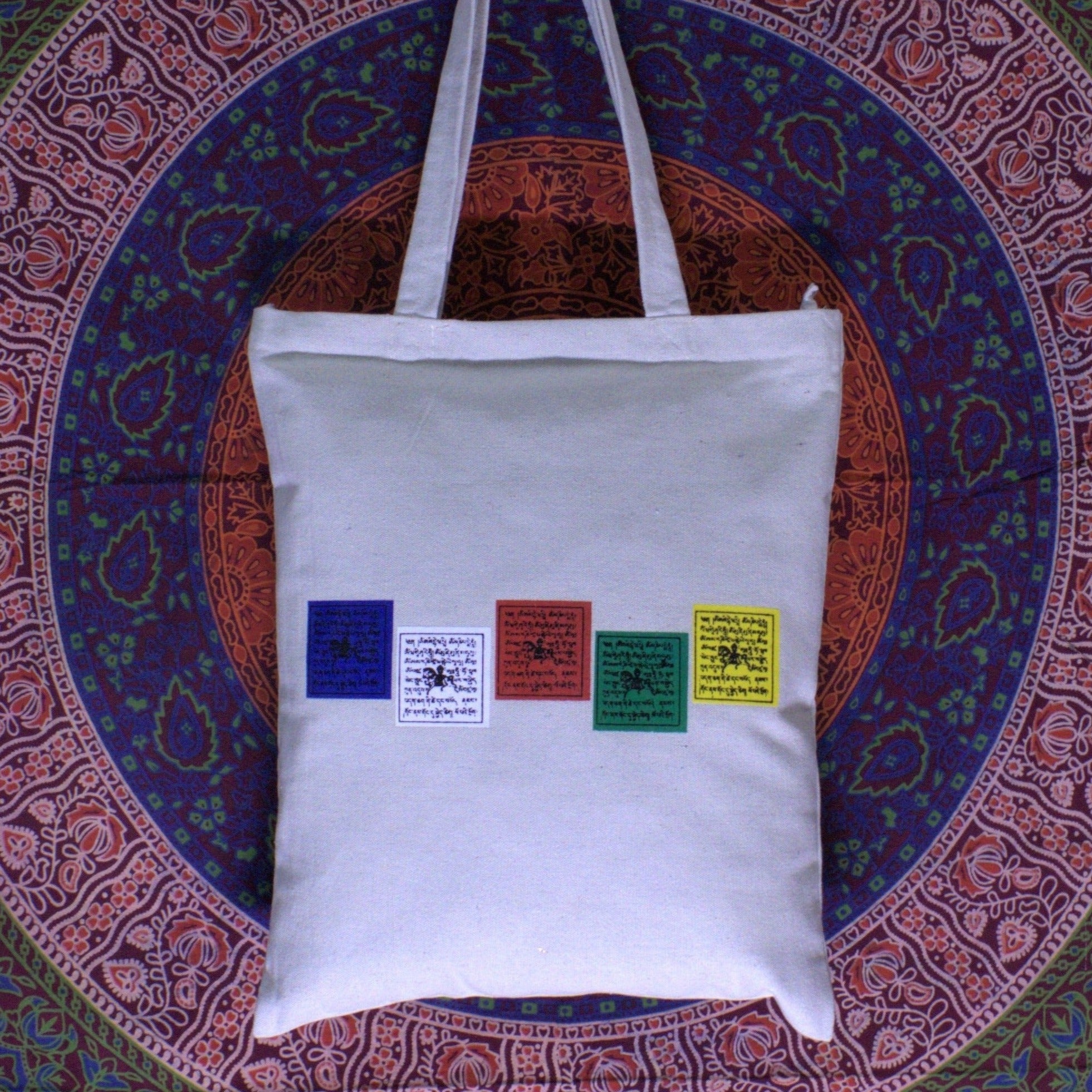 PRAYER FLAG TOTE BAG