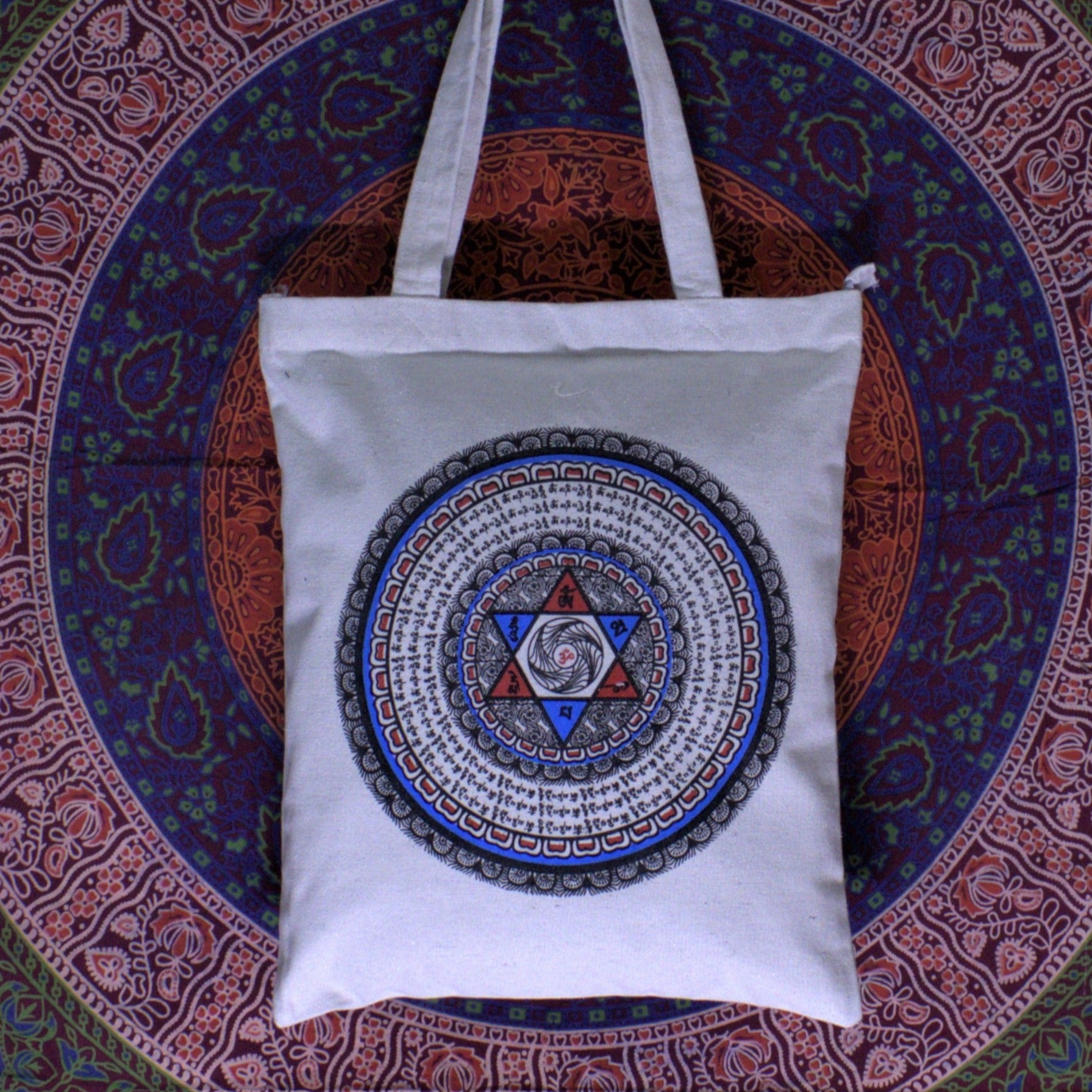 BLUE MANDALA TOTE BAG