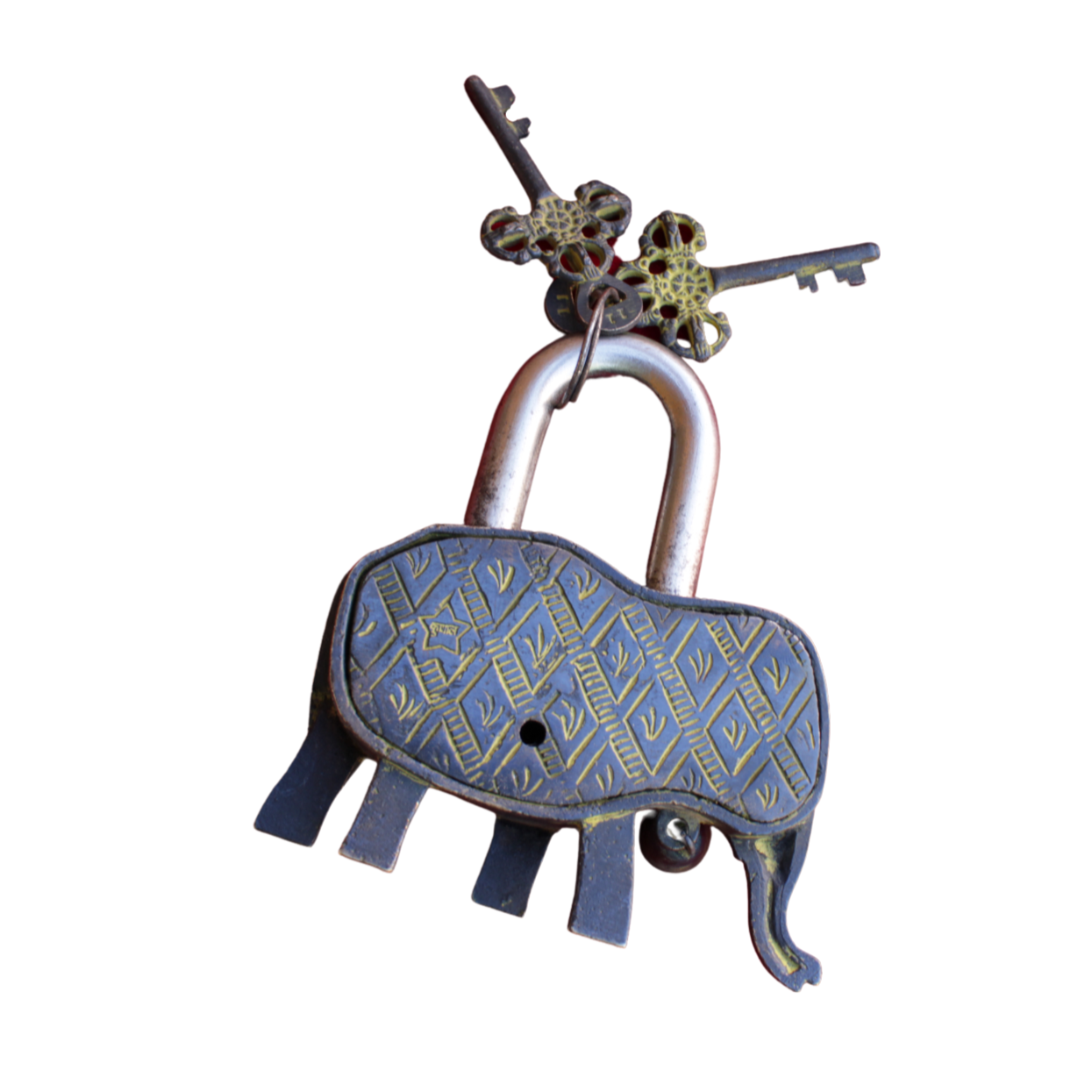 Vintage Elephant Shape Key Lock | Décor