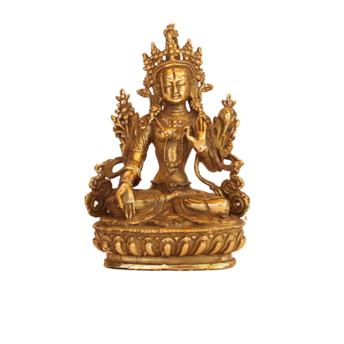 Beautiful Divine Green Tara Statue in Bronze