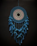 Blue  Dream Catcher with feathers