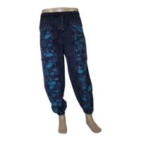 Washed Mushroom Print Pant
