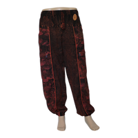 Washed Mushroom Print Pant