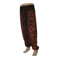 Washed Mushroom Print Pant