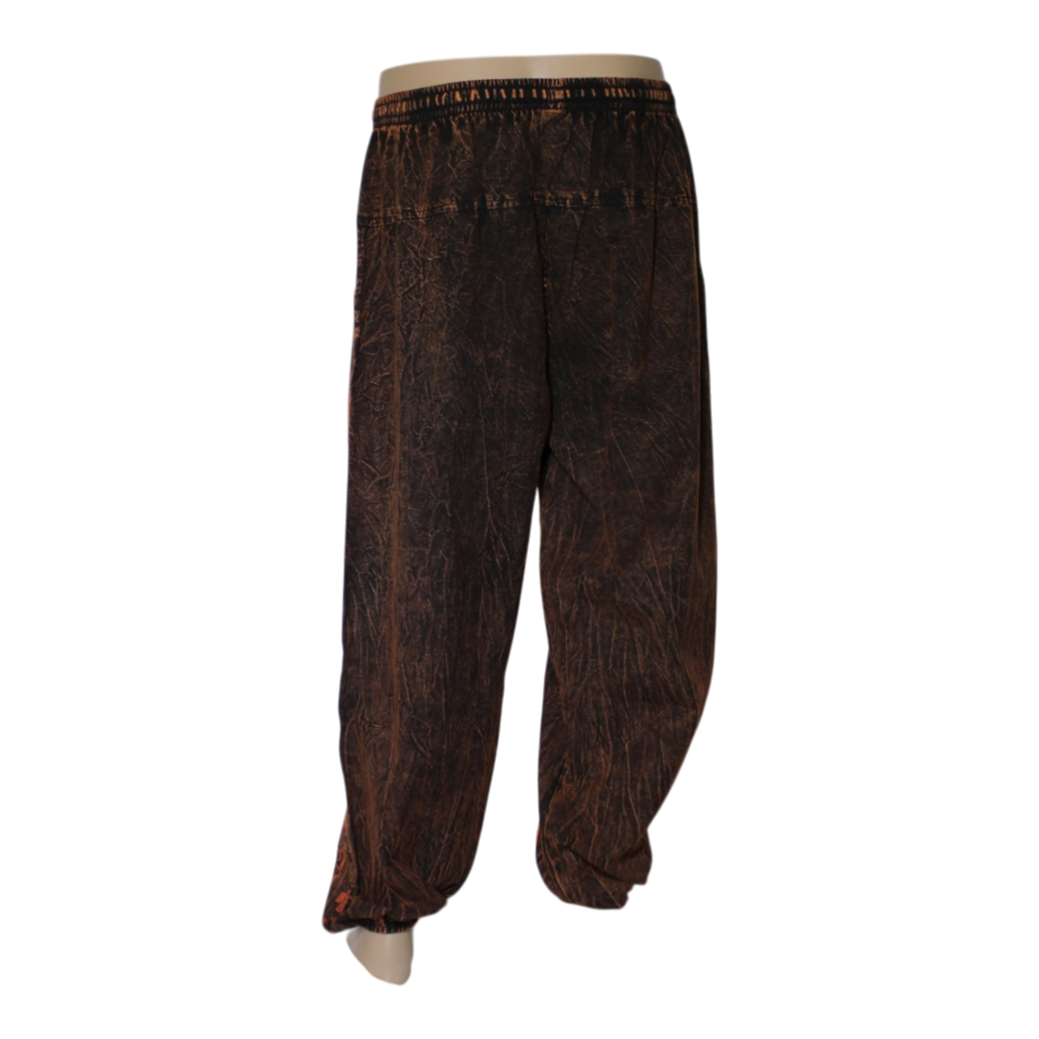 Washed Mushroom Print Pant