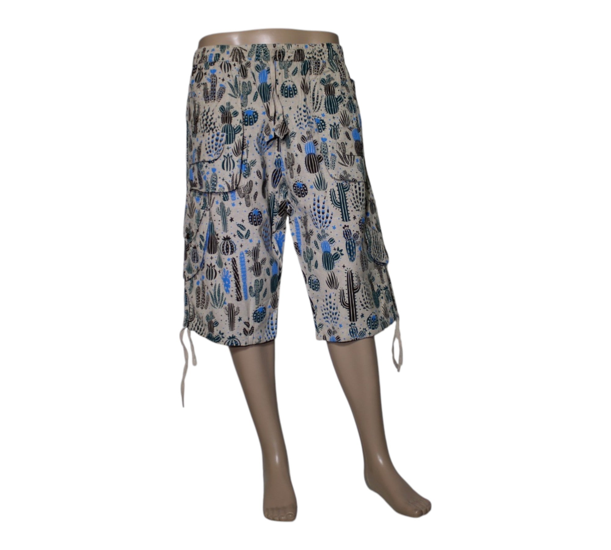 Cactus print - White