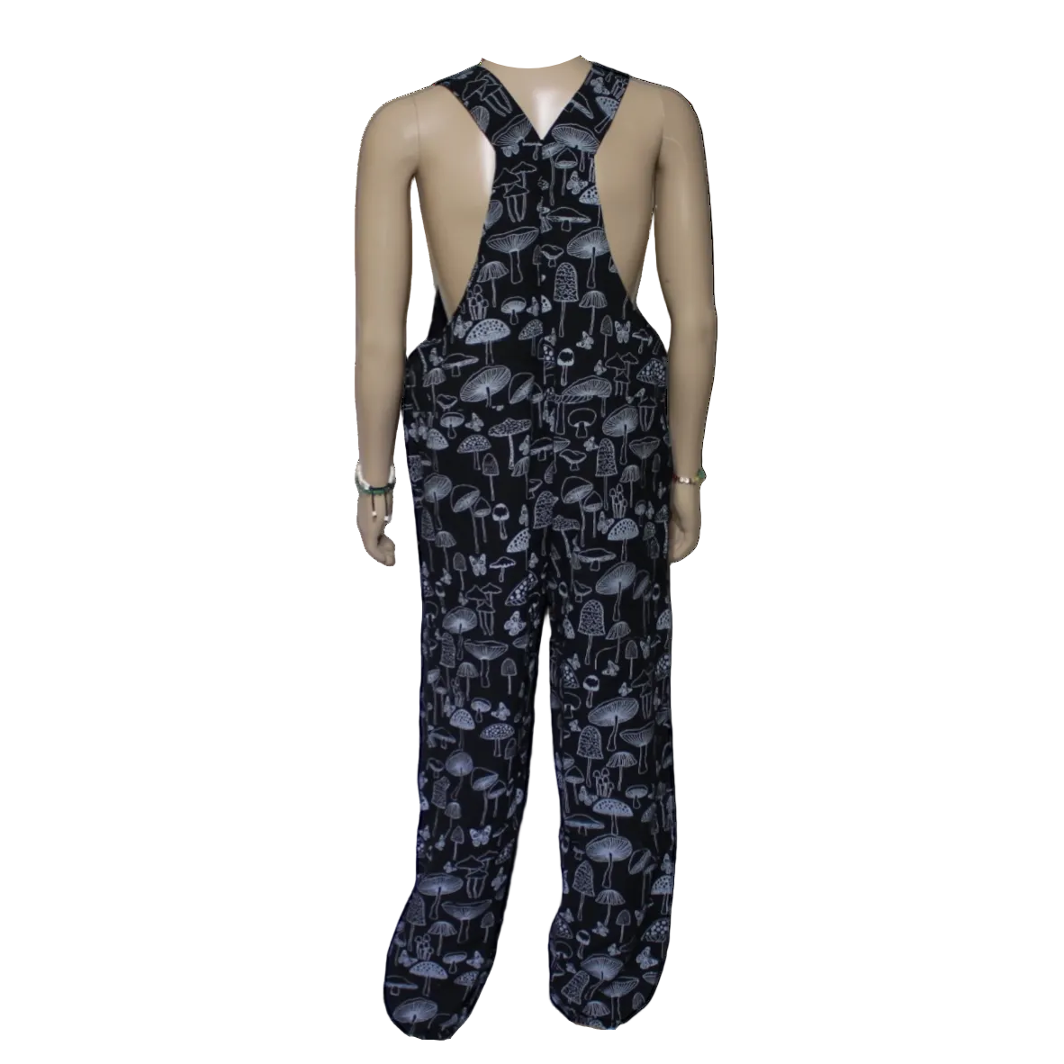 Mushroom Print Overalls