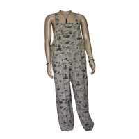 Mushroom Print Overalls