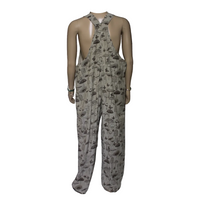 Mushroom Print Overalls
