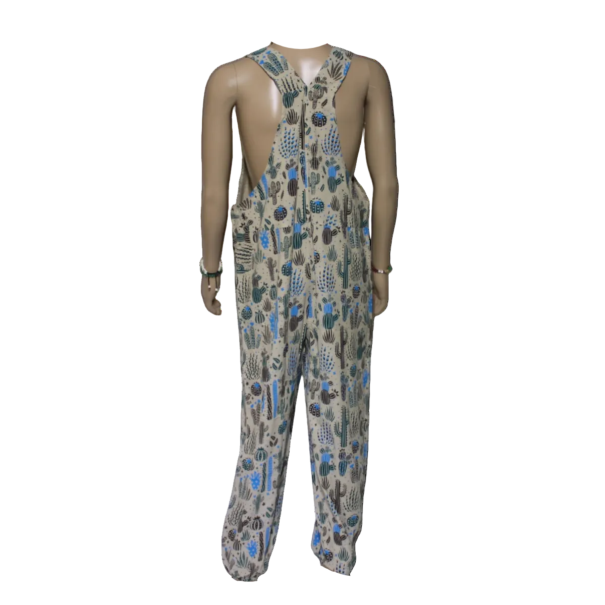 Cactus Print Overalls