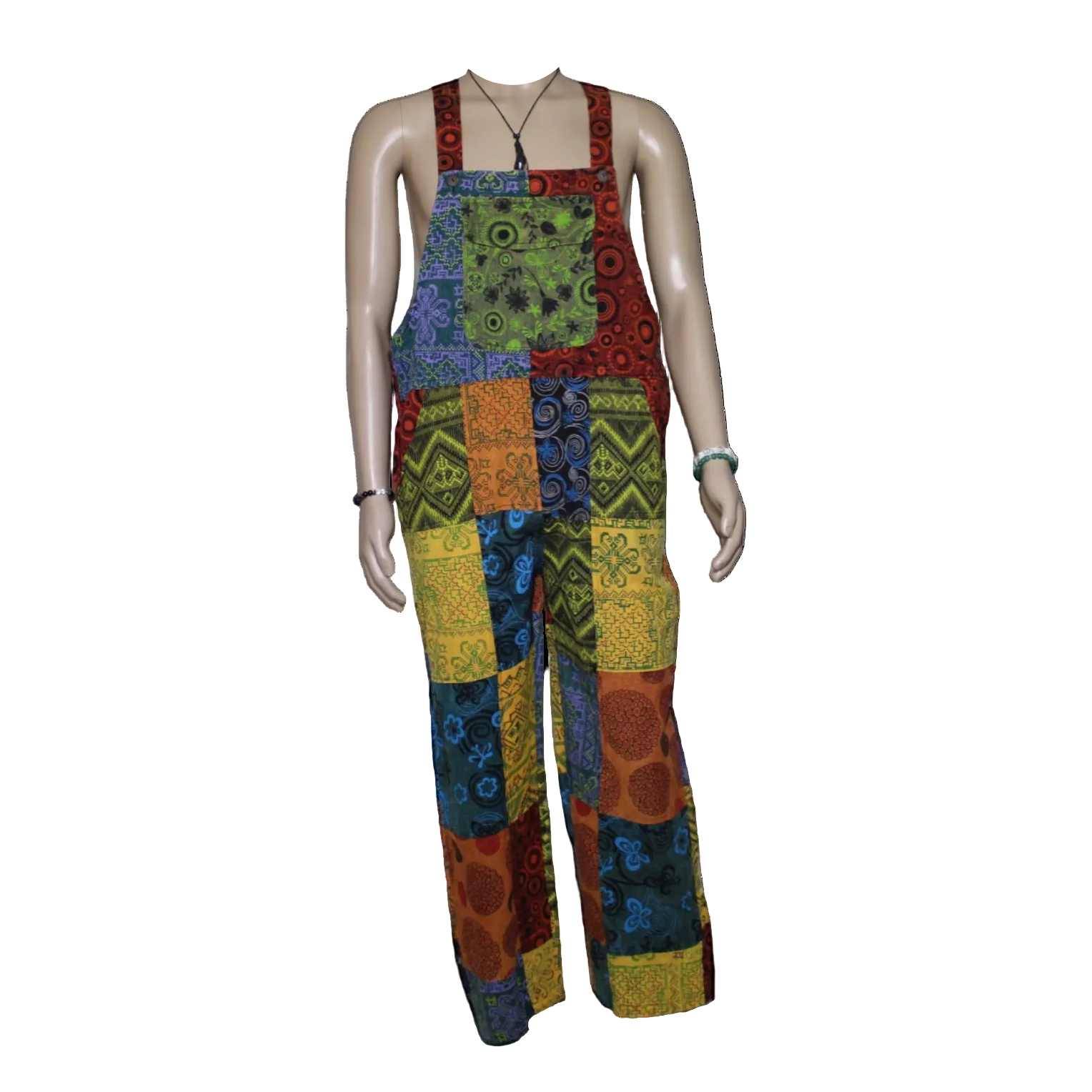 Spring Patched Overalls