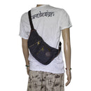 Canvas Curve Cross Body Bag