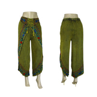 Embroidered cotton palazzo