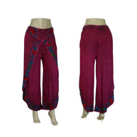 Embroidered cotton palazzo