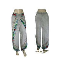 Embroidered cotton palazzo