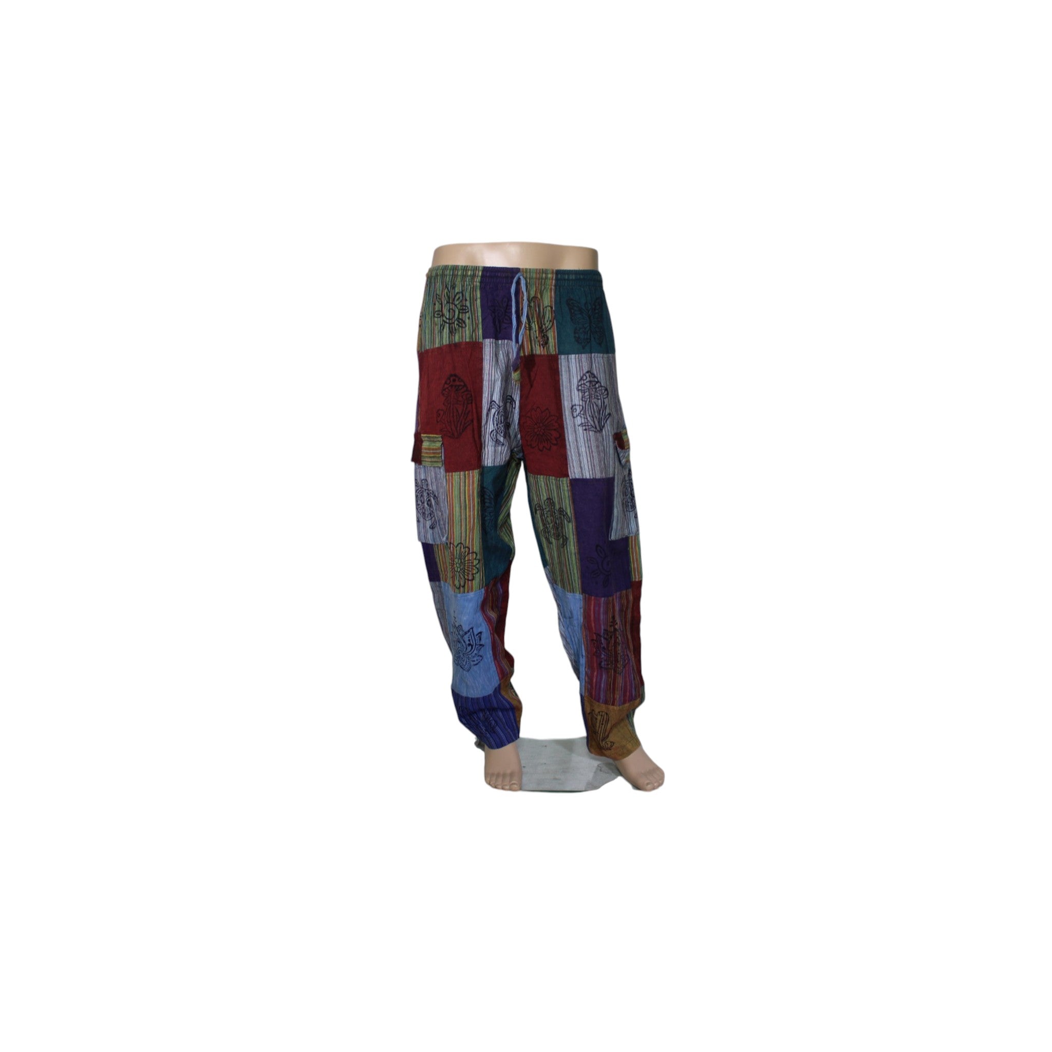 Patched box pant