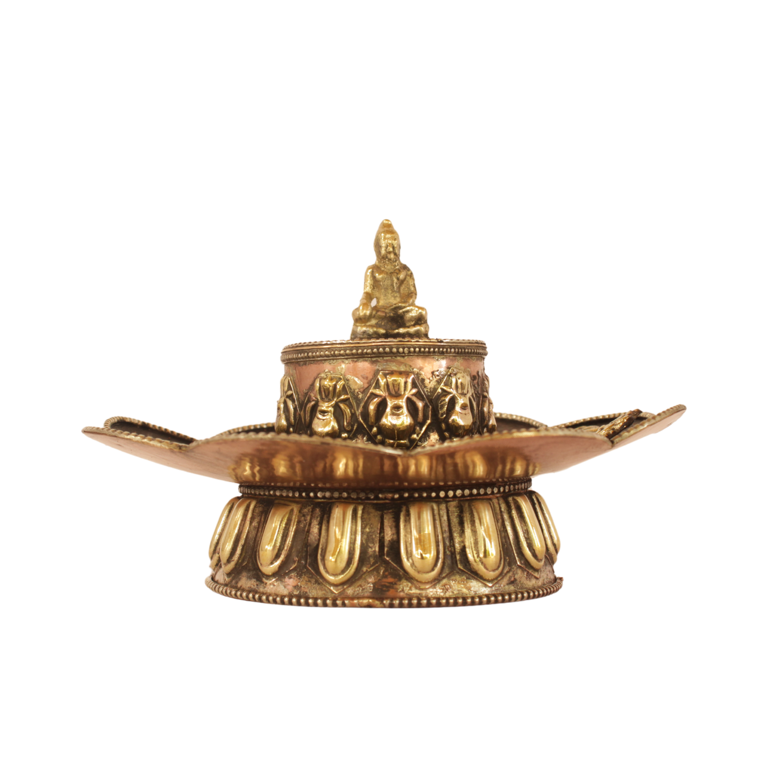 Copper Buddha Handcraft Tibetan Incense Holder