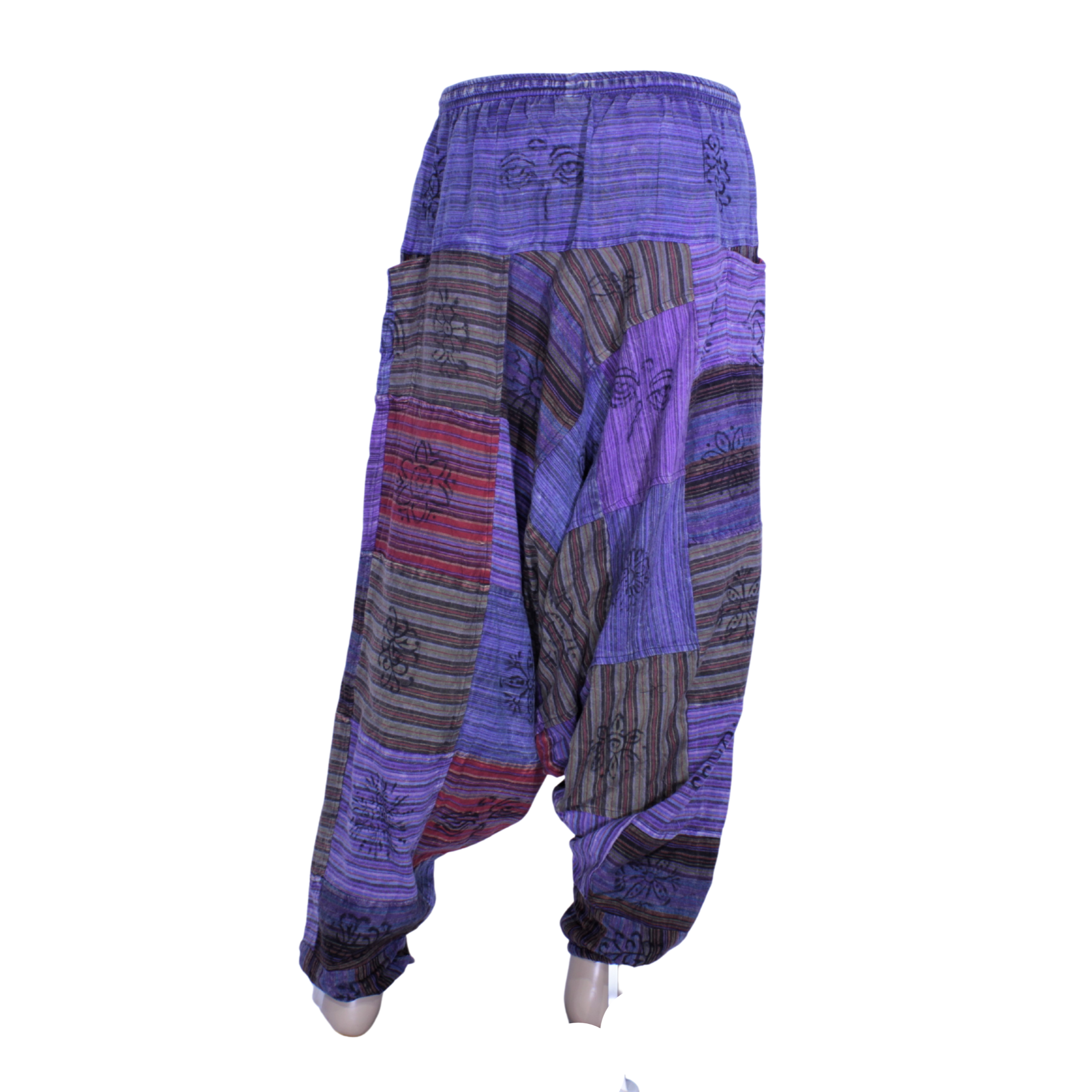 Patchwork Aladdin Harem Pants