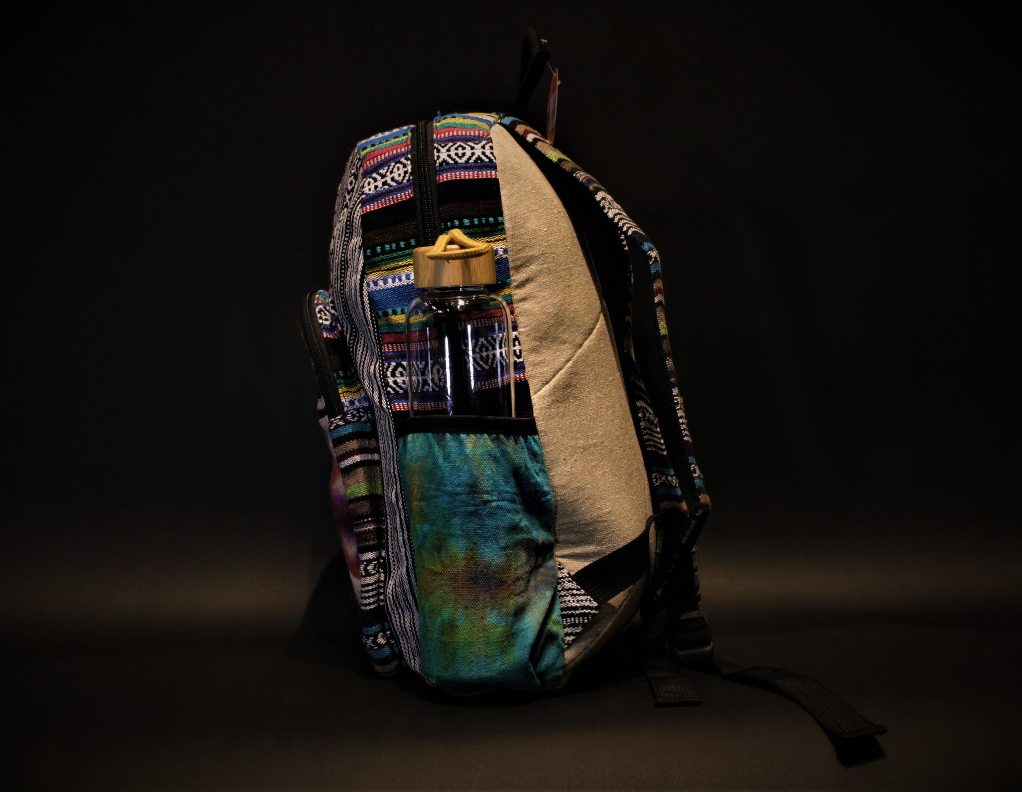 tiedye bagpack hemp