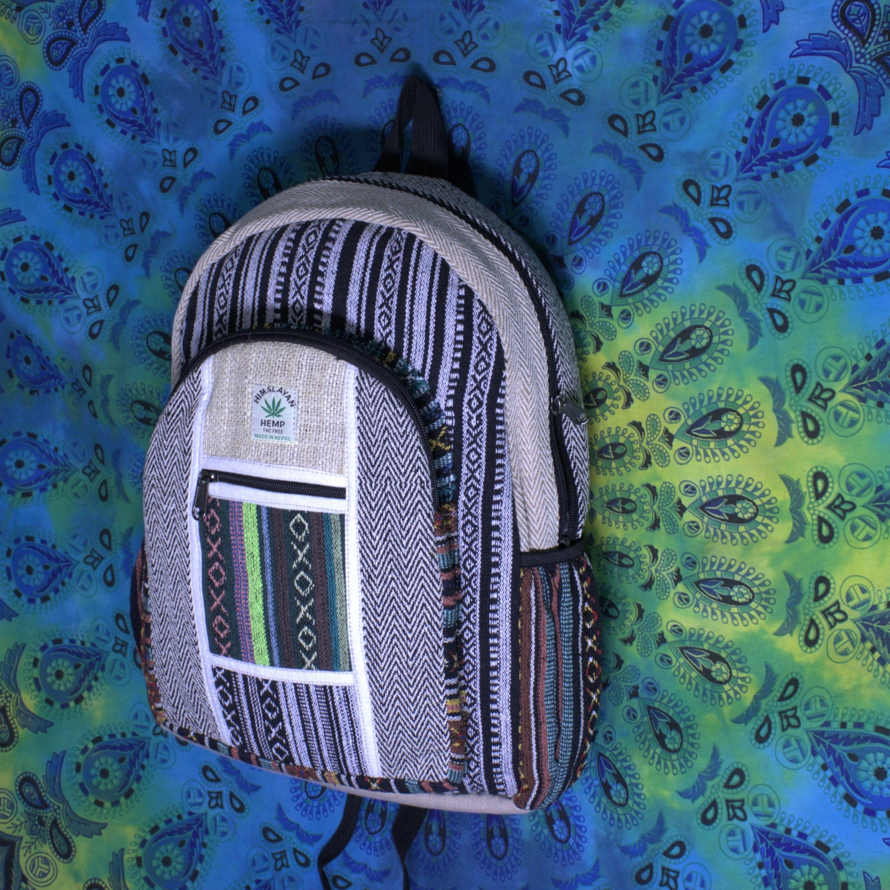 large hemp backpack