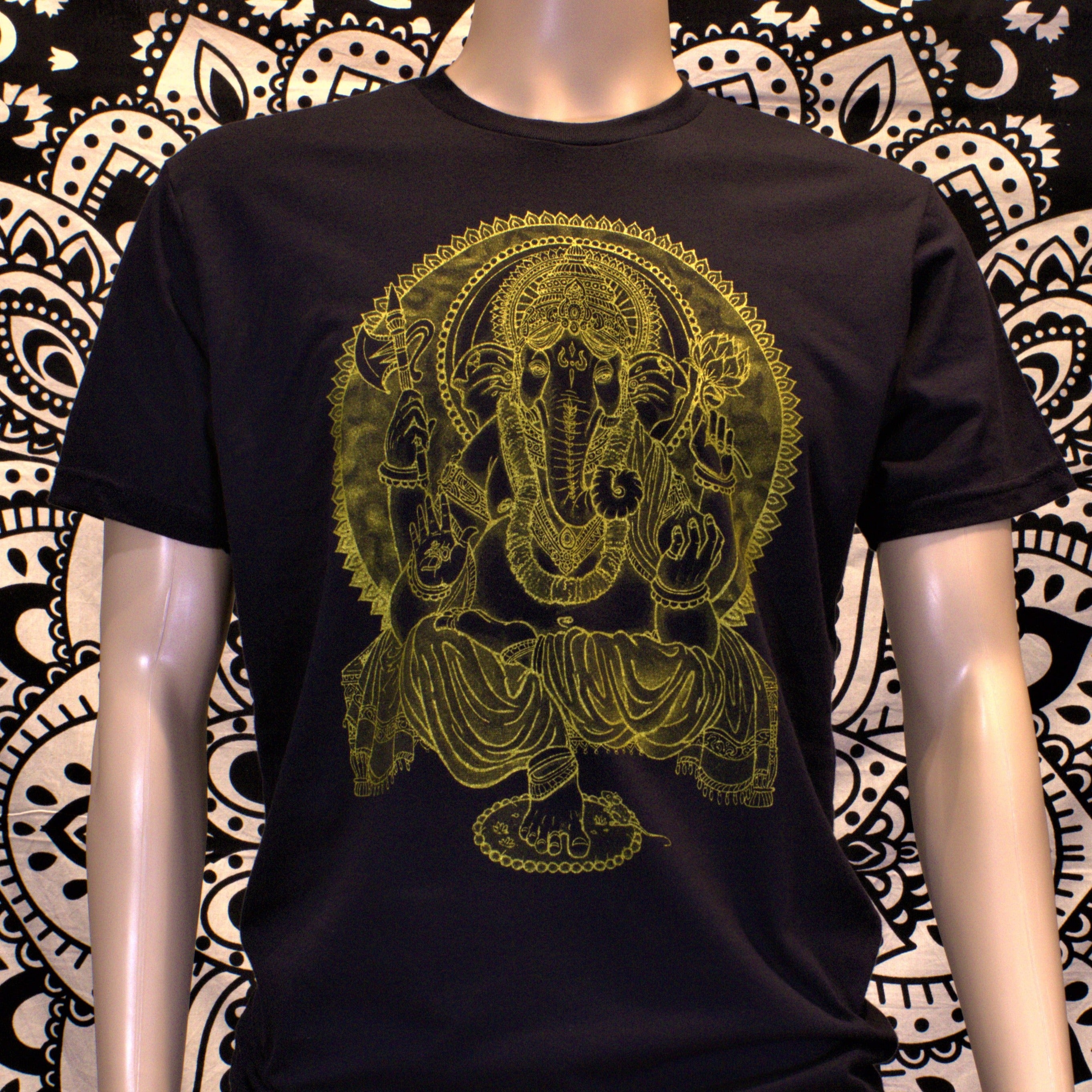 Gold Ganesh Graphic Short Sleeve