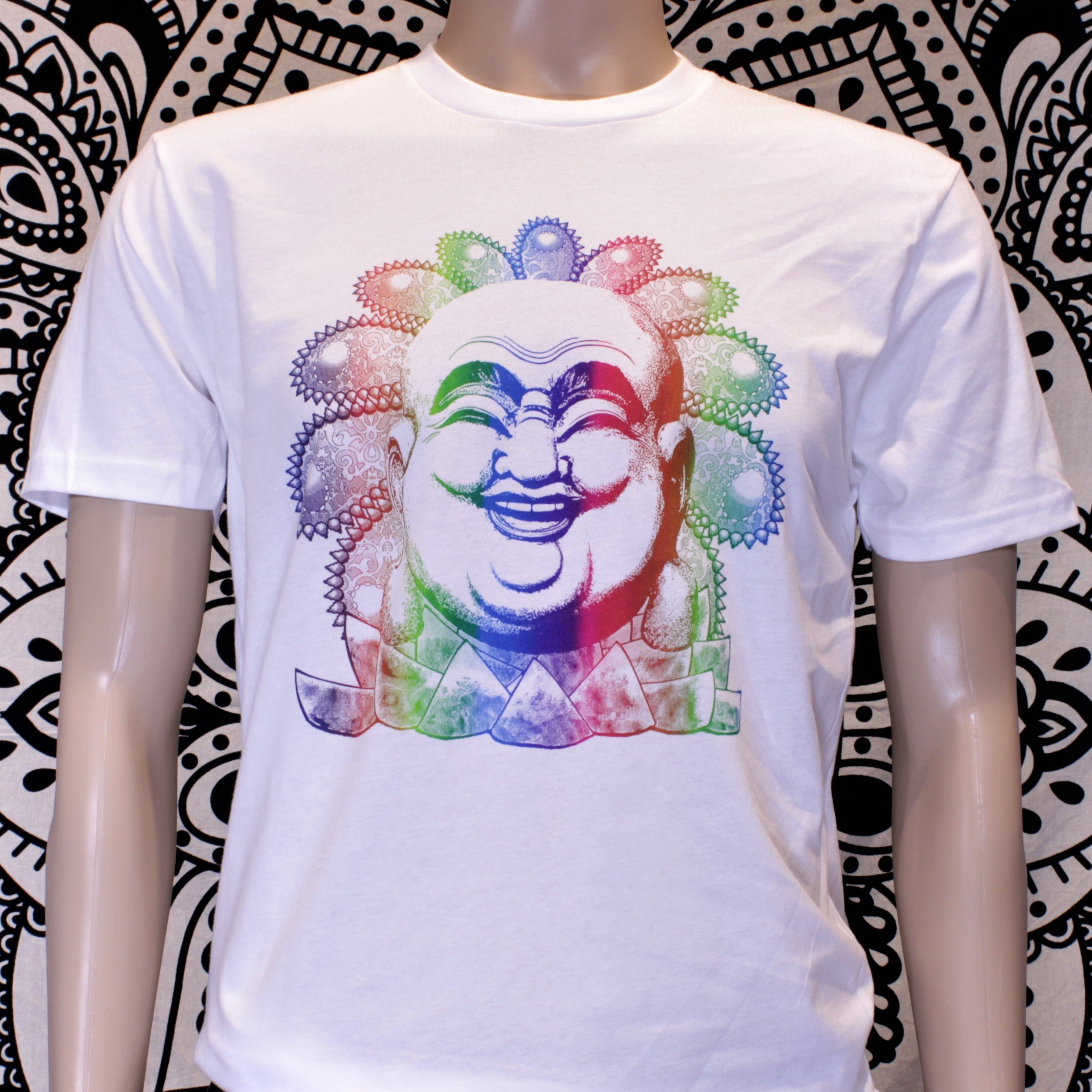 Laughing Buddha Graphic Short Sleeve T-shirt