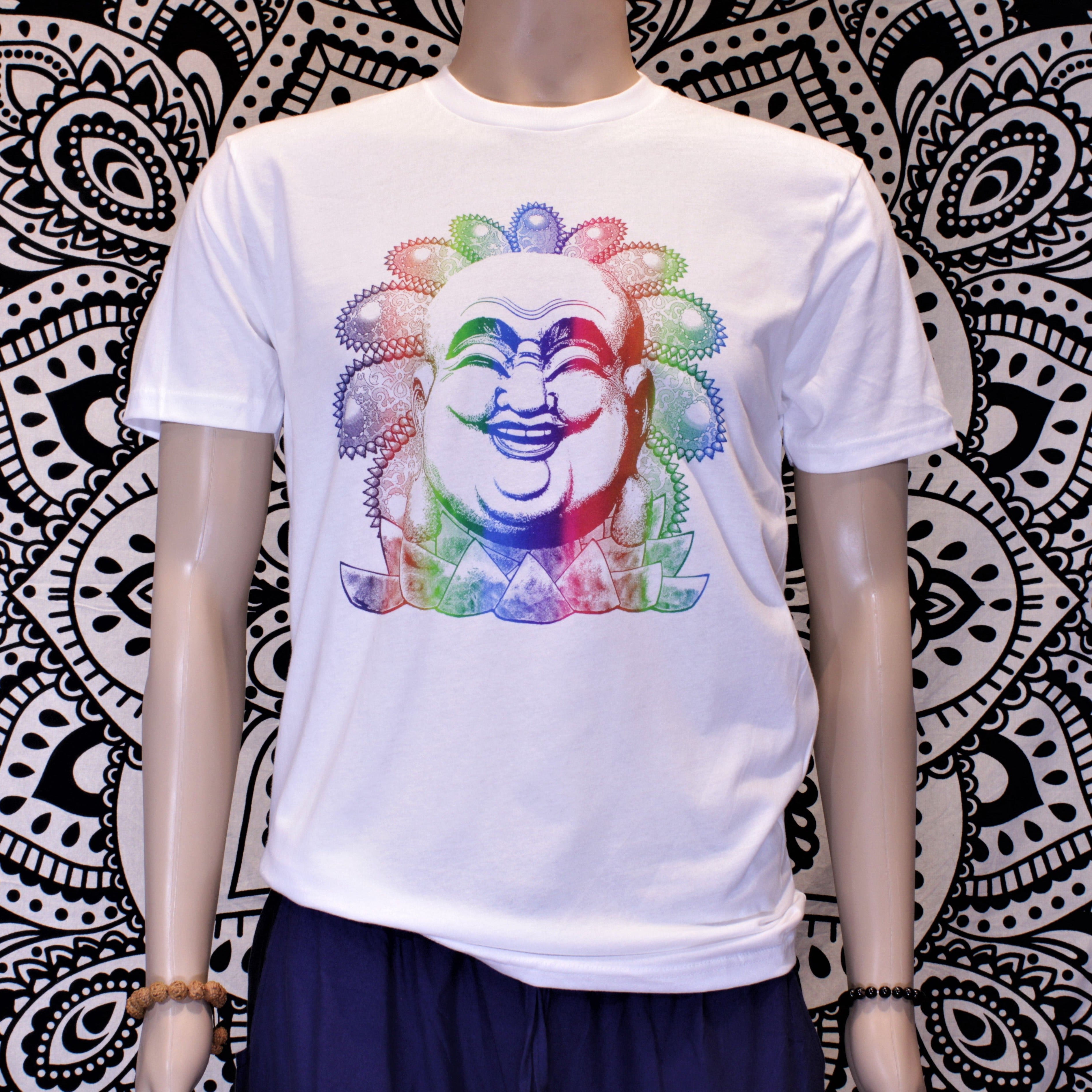 Laughing Buddha Graphic Short Sleeve T-shirt