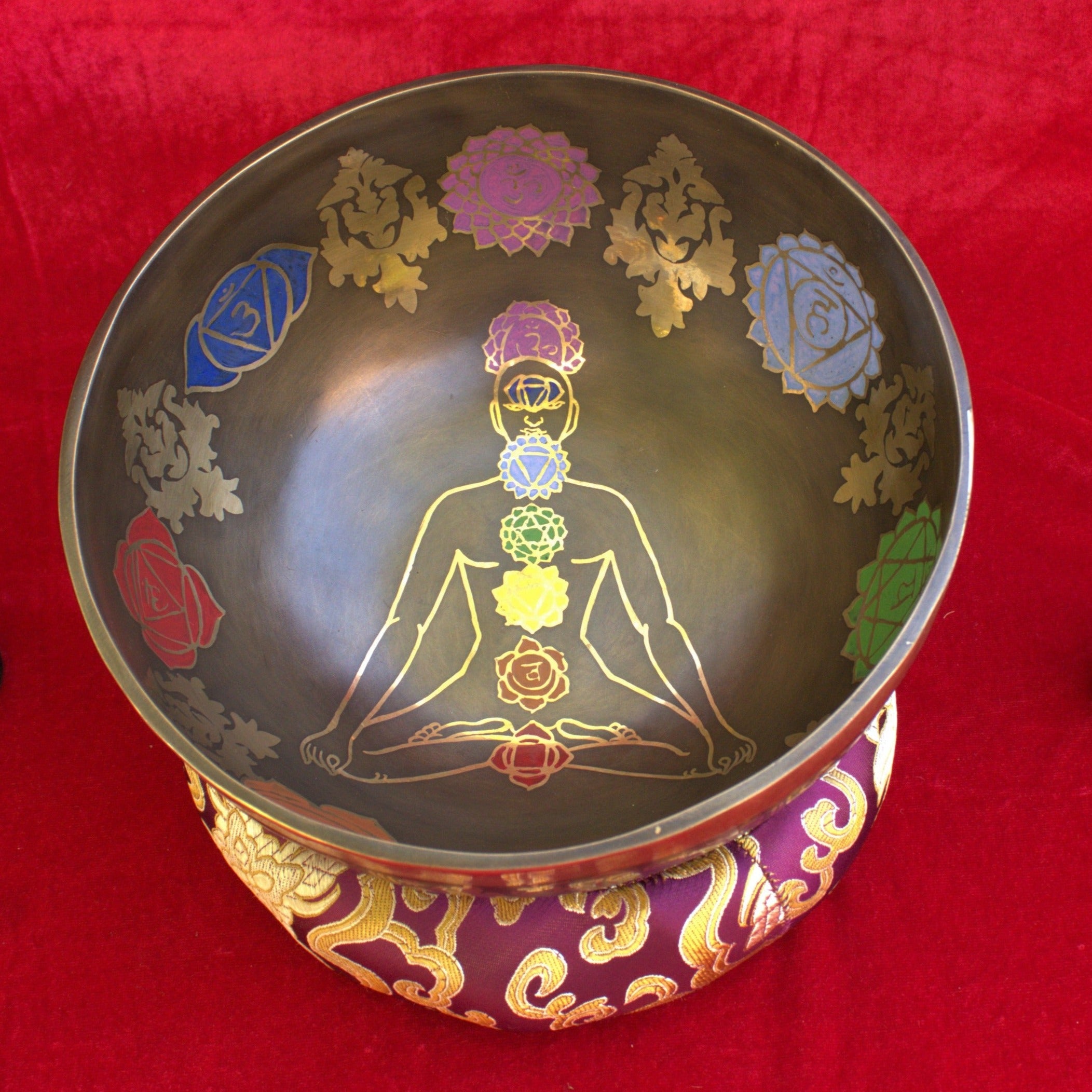 Seven Chakra Handmade Singing Bowl - 8inch