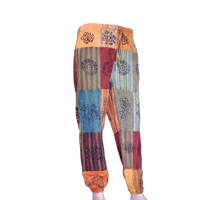 patchwork harem pants