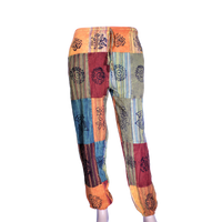 patchwork harem pants