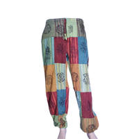 patchwork harem pants
