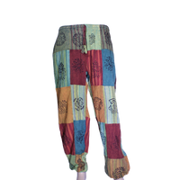 patchwork harem pants