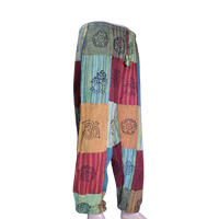 patchwork harem pants