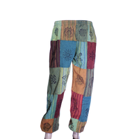 patchwork harem pants