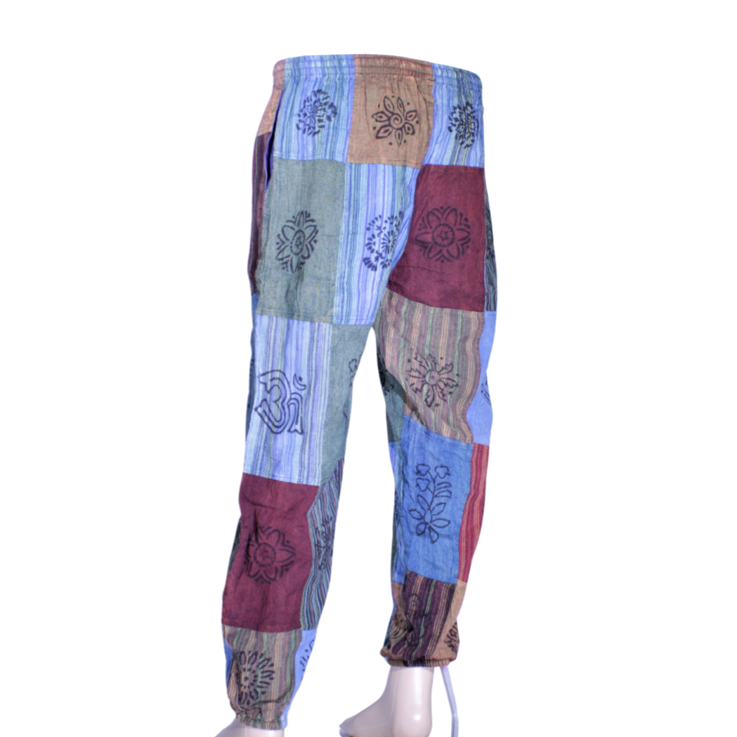 patchwork harem pants