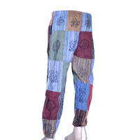 patchwork harem pants