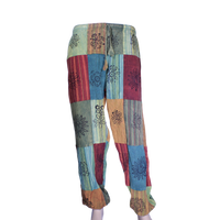 patchwork harem pants