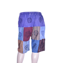 patchwork harem shorts