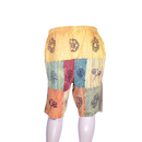 patchwork harem shorts